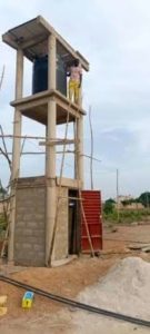 water well that was drilled on church property in benin