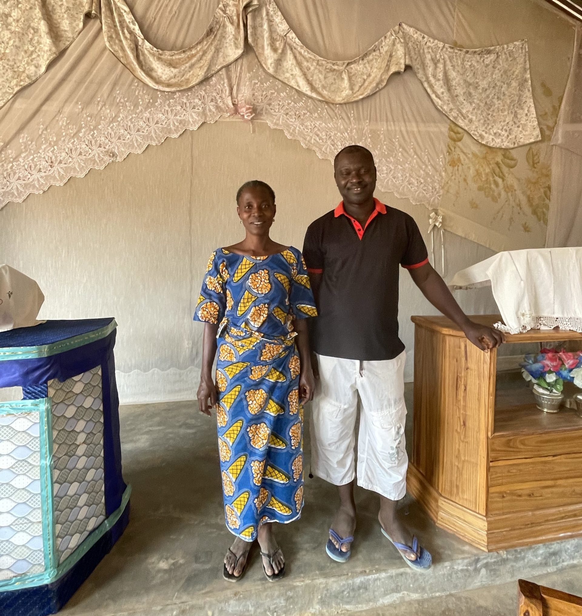 preacher and wife in dassa, africa